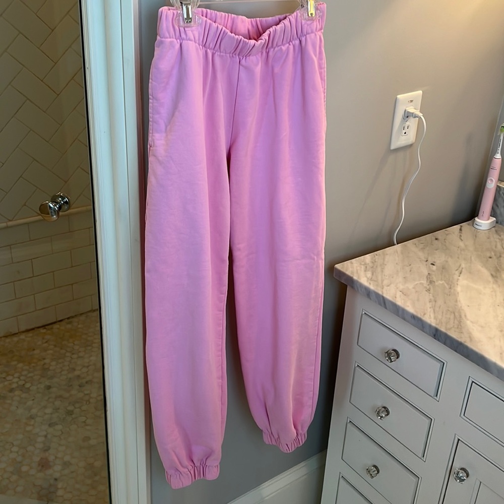 Pacsun, pink joggers, XS (runs big), worn once